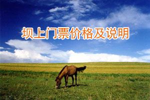 壩上門票價格及說明