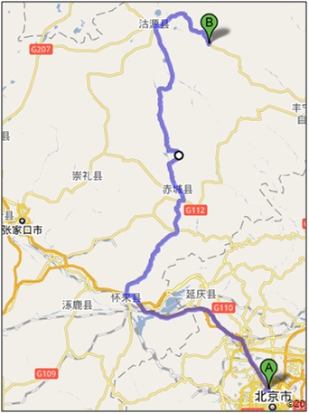 北京到豐寧壩上（大灘鎮）路書