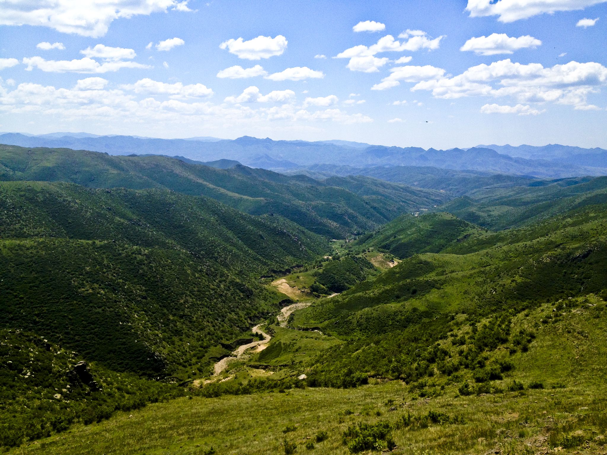 再一次行走在草沿天路上