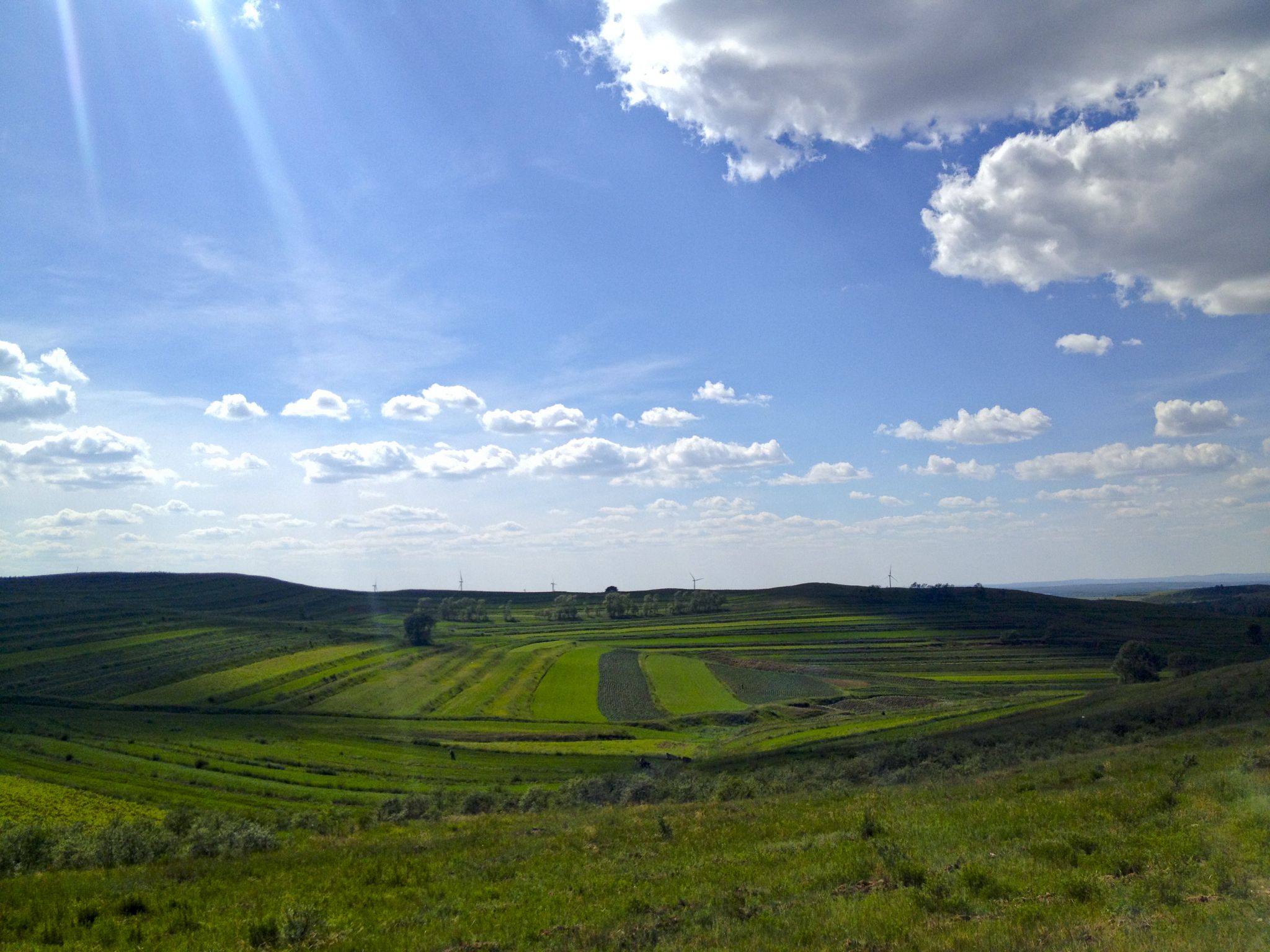 再一次行走在草沿天路上
