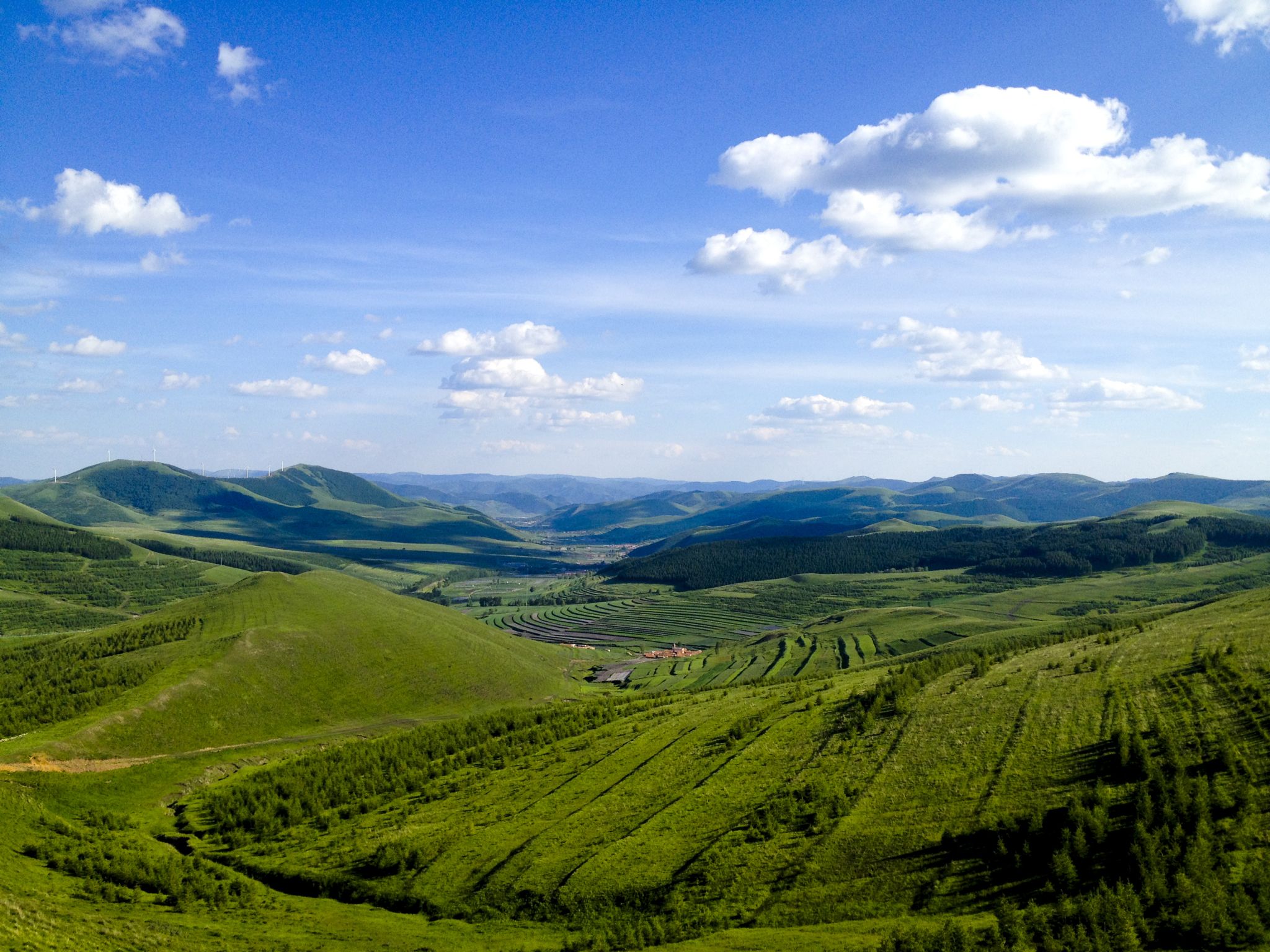 再一次行走在草沿天路上